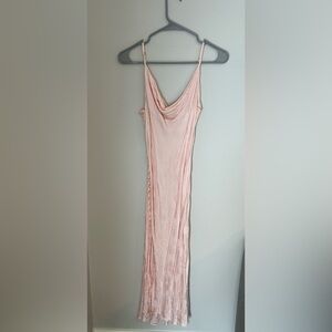 Elegant Pink Slip Dress